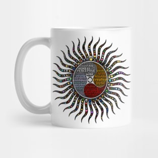 Whole person sun design Mug